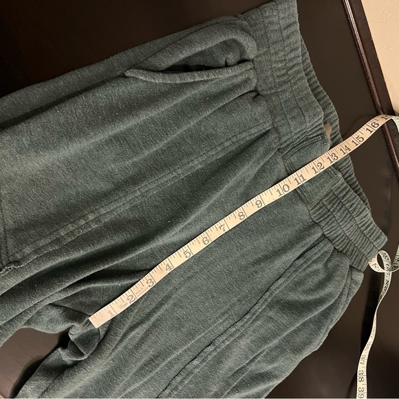 Free People city stride pants, green, slouchy, zipper leg, pull up,highwaisted,S - Picture 8 of 13
